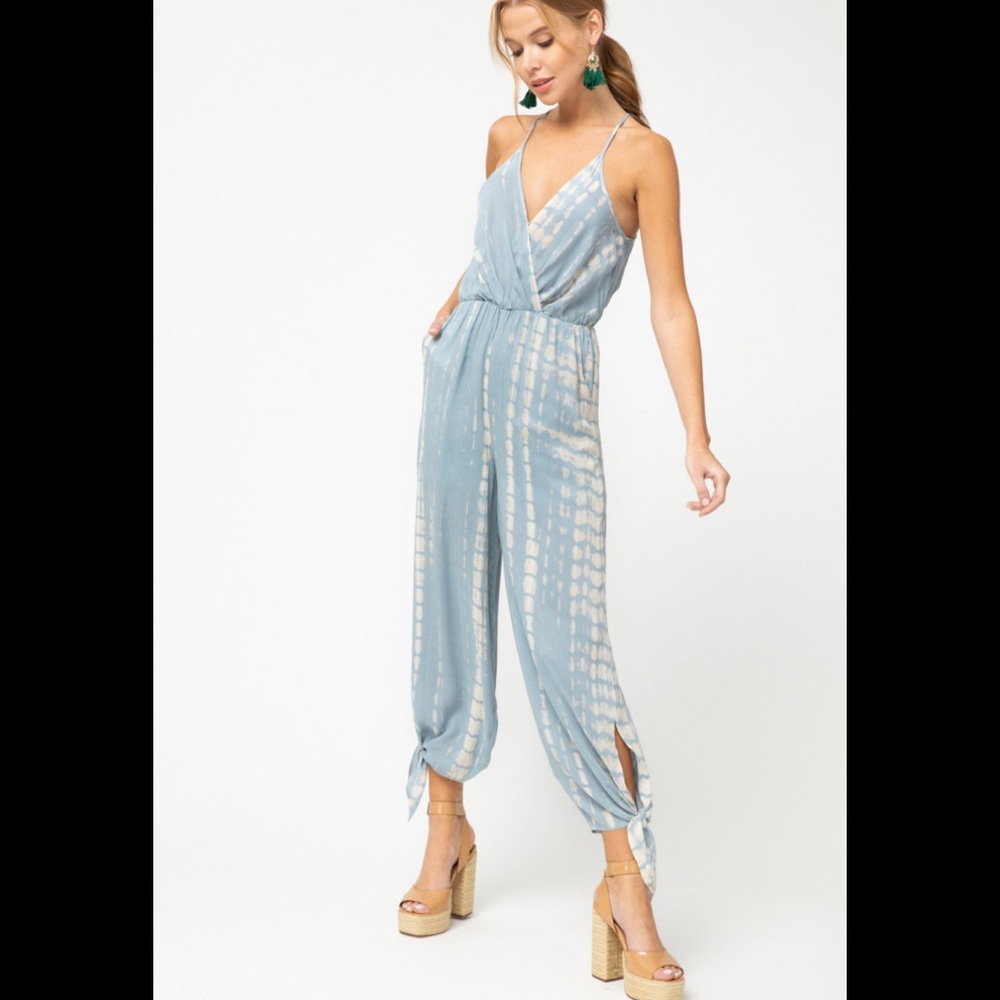 Tie dye jump suit